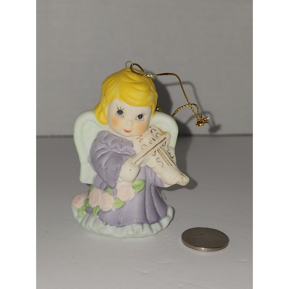 Vintage Angel Ceramic Christmas‎ Angel  Ornament - Picture 2 of 6